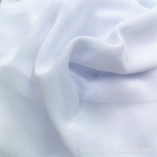 100% Polyester White Chiffon Kleiderstoffe